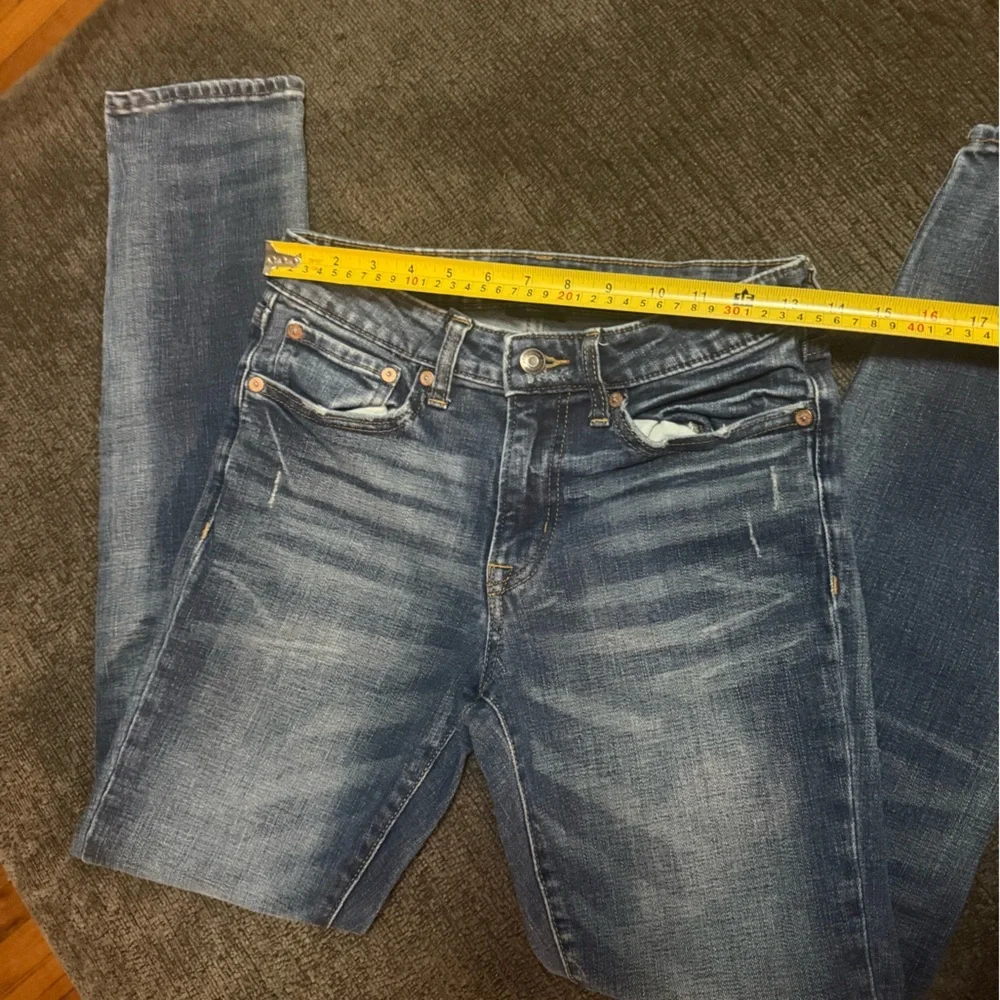Aéropostale Skinny Jeans Women 29x32 Medium Wash Distressed Stretch Denim